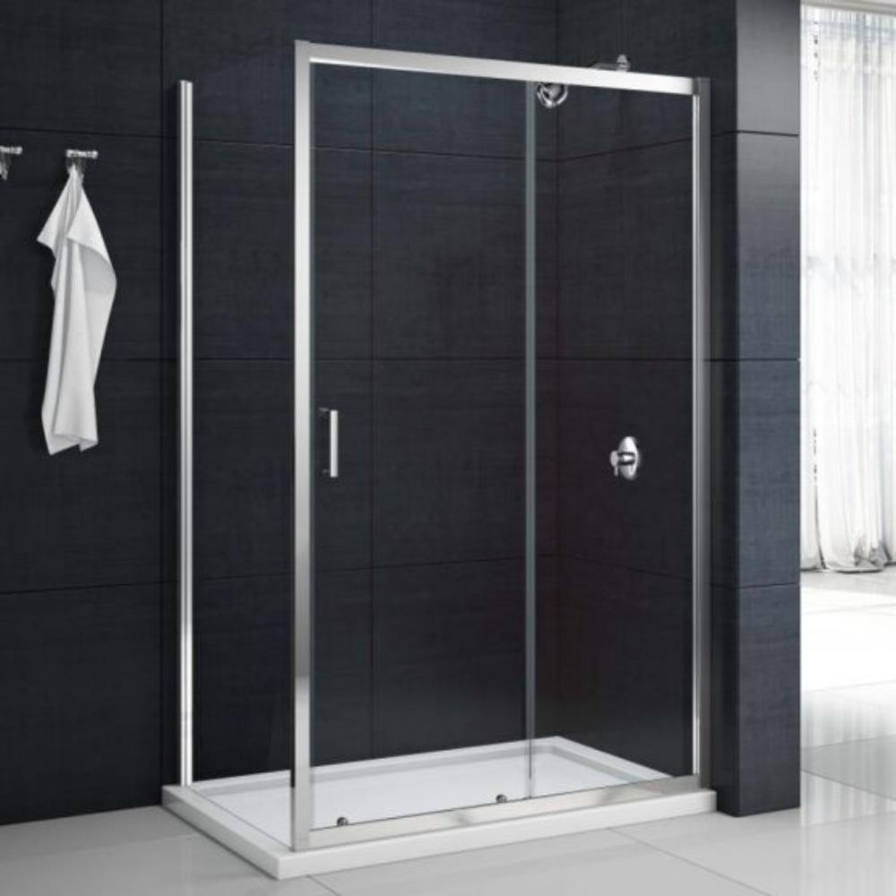 Sliding Door Fixed Panel 1100 x 1950mm Chrome