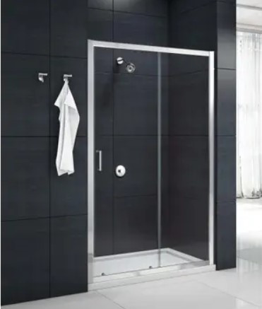 Photograph of Sliding Door Fixed Panel 1200 x 1950mm Chrome