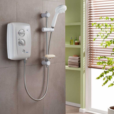 Further photograph of Triton T80Z Fast-Fit 7.5Kw Electric Shower - White