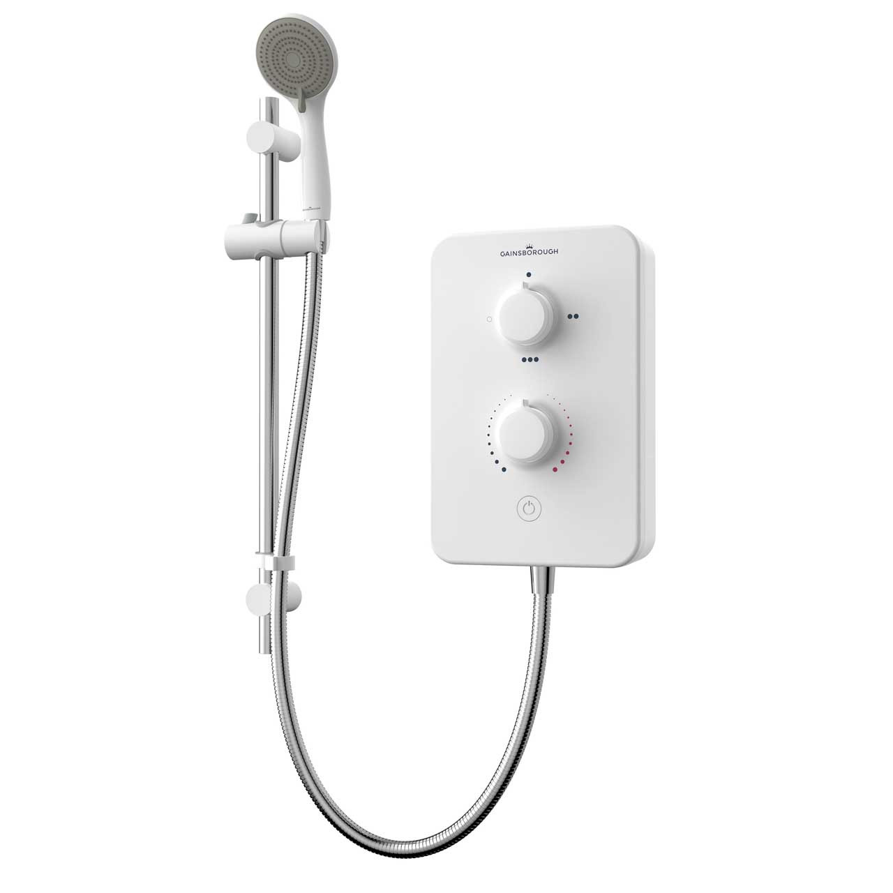 Photograph of Gainsborough Slim Duo White Electric Shower - 8.5Kw