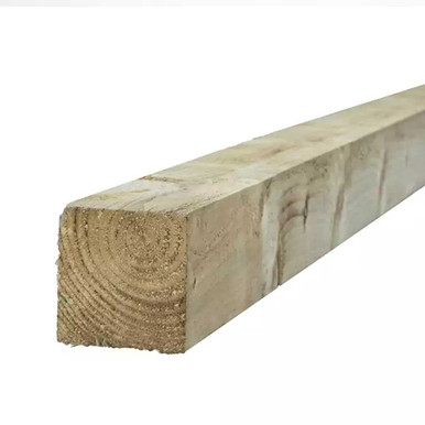 Sawn Fencing Post, Green, Sawn Finish,  3000mm x 75mm x 75mm product image