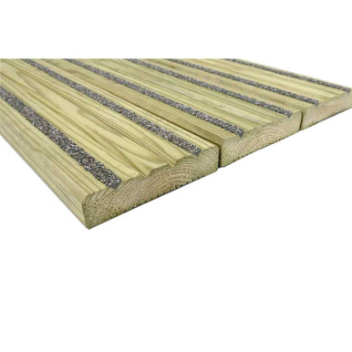 Further photograph of Gripsure 32mm x 125mm Softwood Treated Nonslip Grey Decking Board Inserts UC3U
