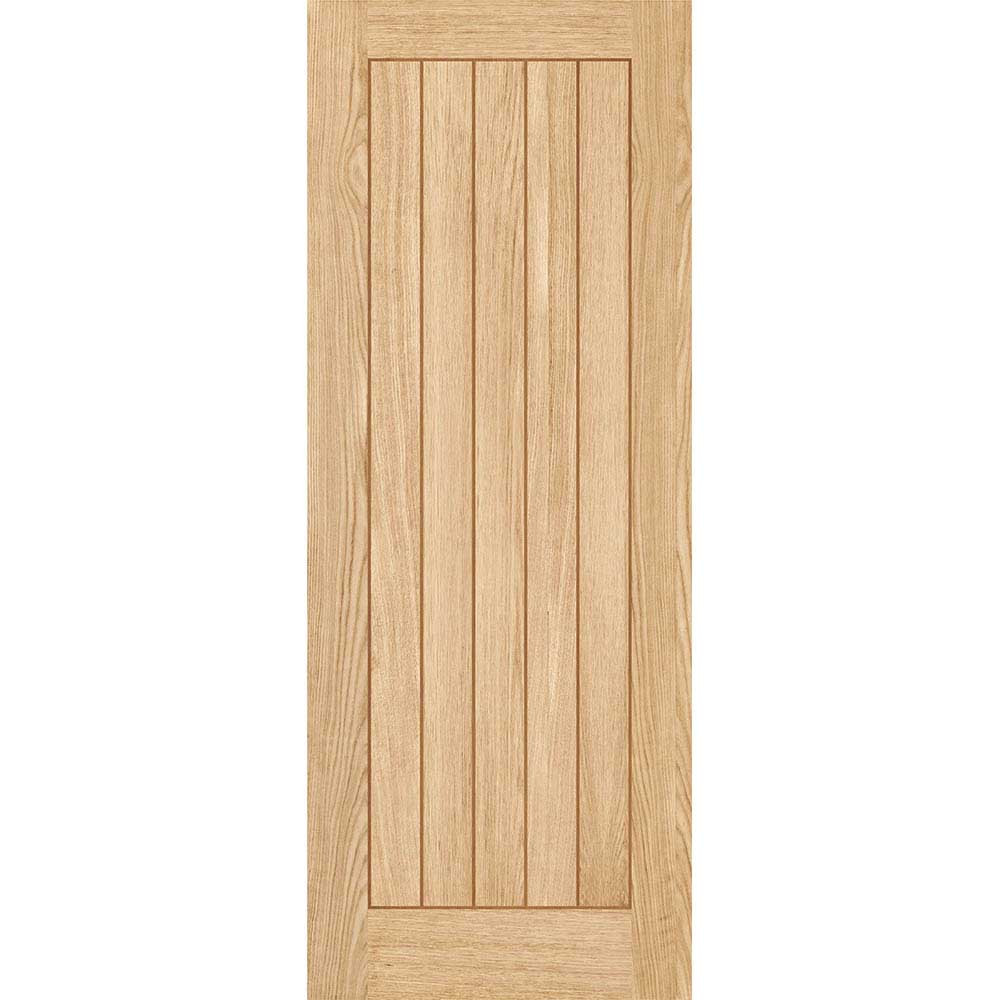 Photograph of Belize Prefinished Oak Door 1981mm x 762mm x 35mm (6'6" x 2'6")