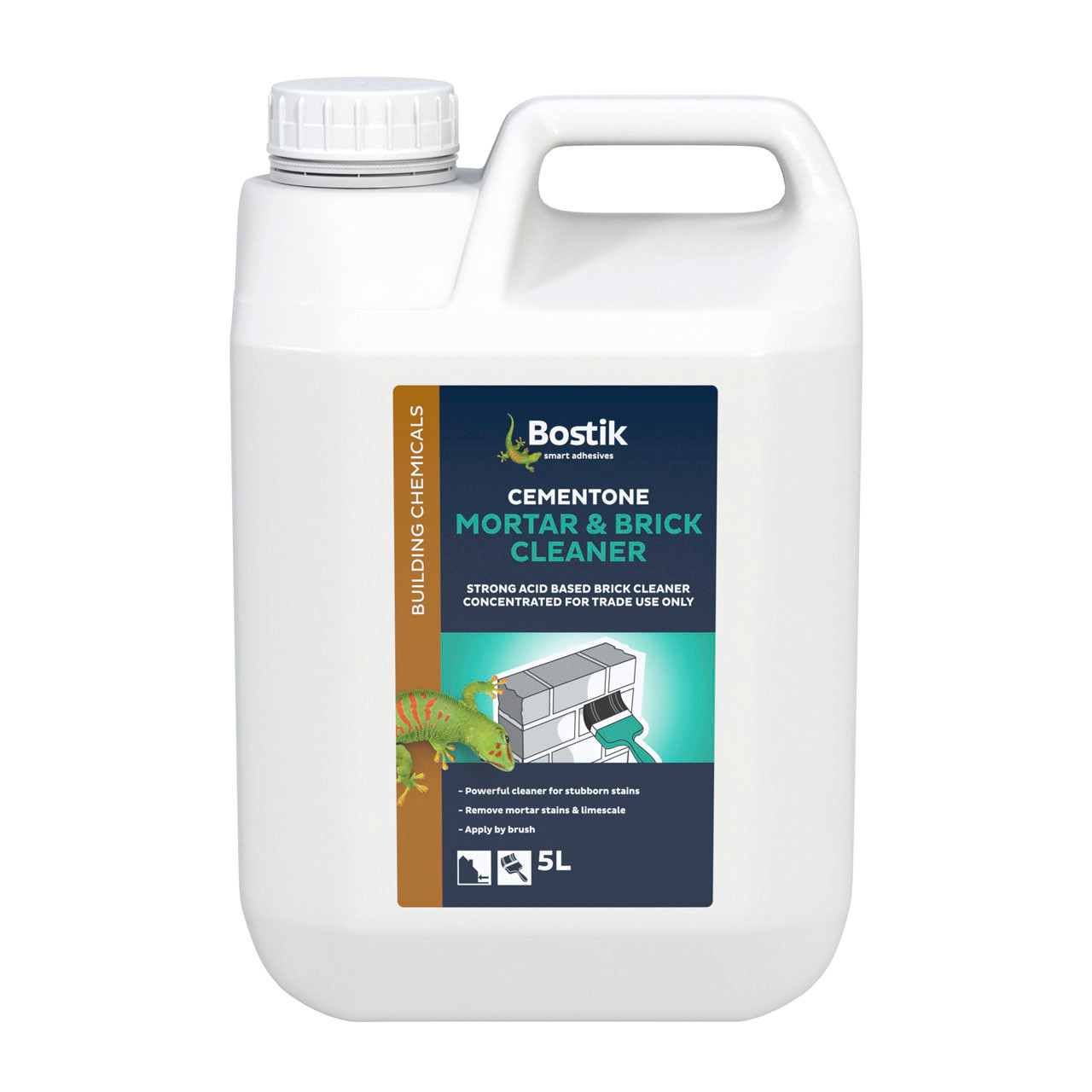 Photograph of Bostik  Cementone Mortar & Brick Cleaner (Concentrated) 5L - Yellow