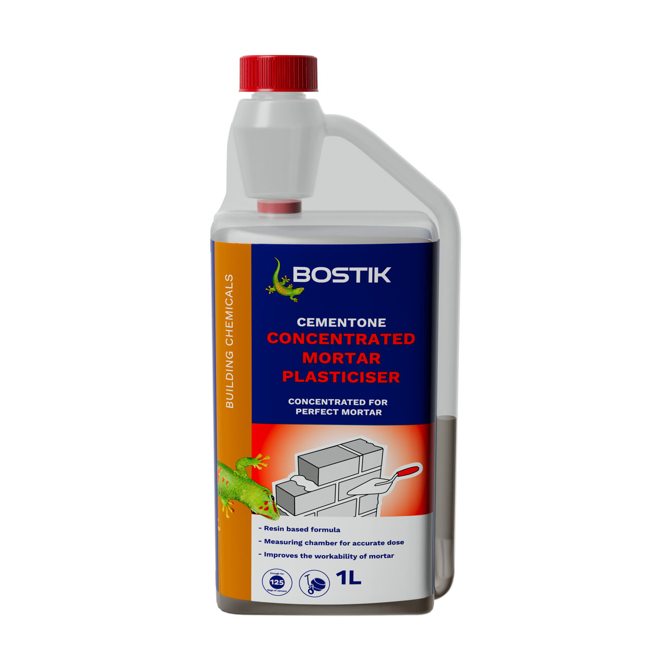 Photograph of Bostik  Cementone Concentrated Mortar Plasticiser 1L - Brown