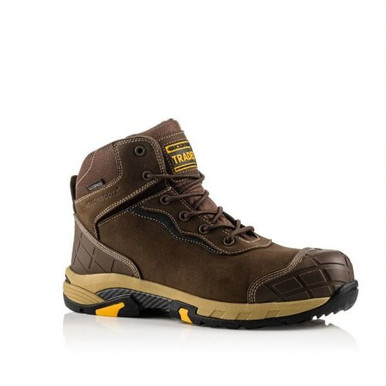 BLITZ Buckbootz Tradez S3 SRC Brown Lightweight Waterproof Safety Lace Boot - Size 11 product image