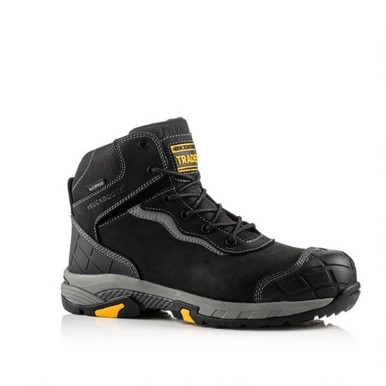 BLITZ Buckbootz Tradez S3 SRC Black Lightweight Waterproof Safety Lace Boot - Size 8 product image