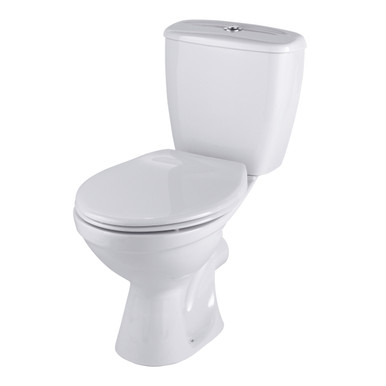 Twyford Option BSIO Close Coupled Cistern, Dual Flush, Chrome Push Button 6/4L