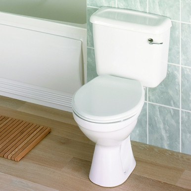 Further photograph of Twyford Option Close Coupled Toilet Pan, Horizontal Outlet