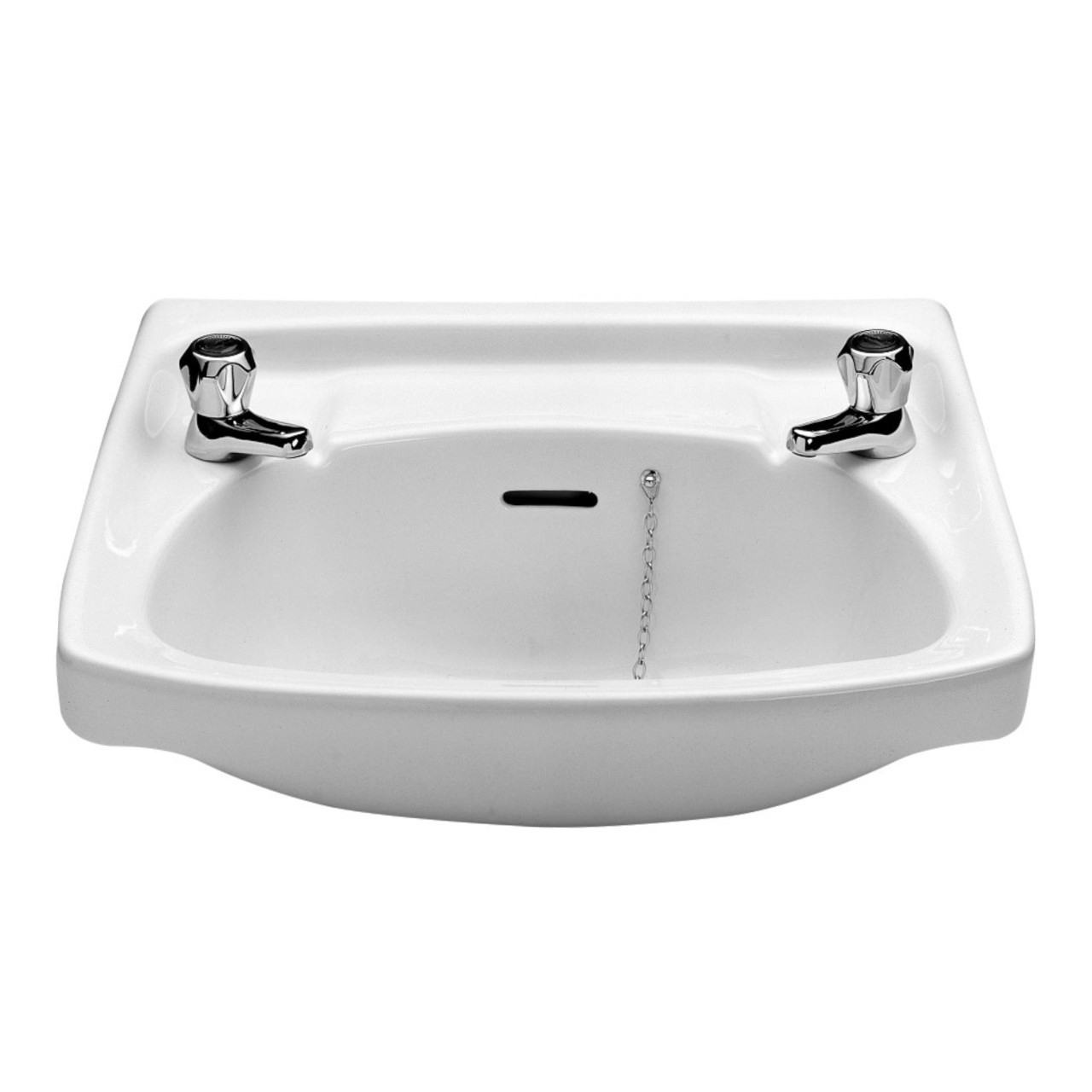 Photograph of Twyford Classic Washbasin 560 x 415mm, 2 Tap Holes