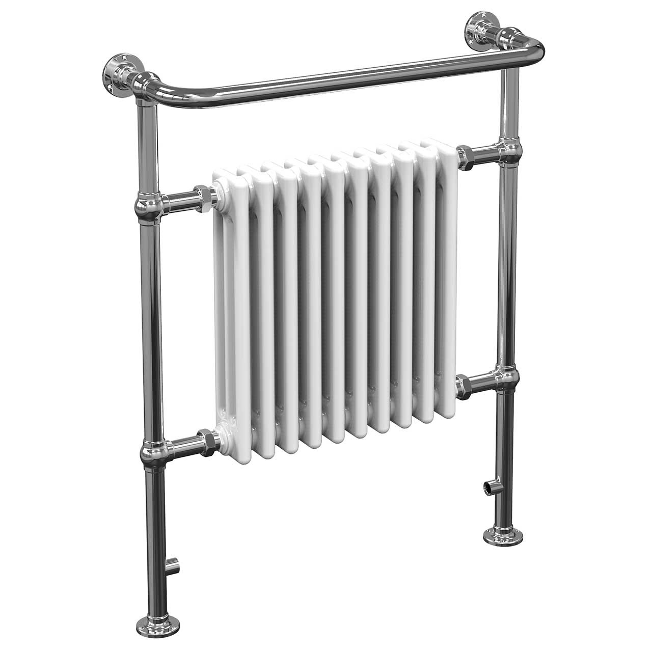 Photograph of Heating Only Towel Rail Chrome - 963 x 538 x 230mm