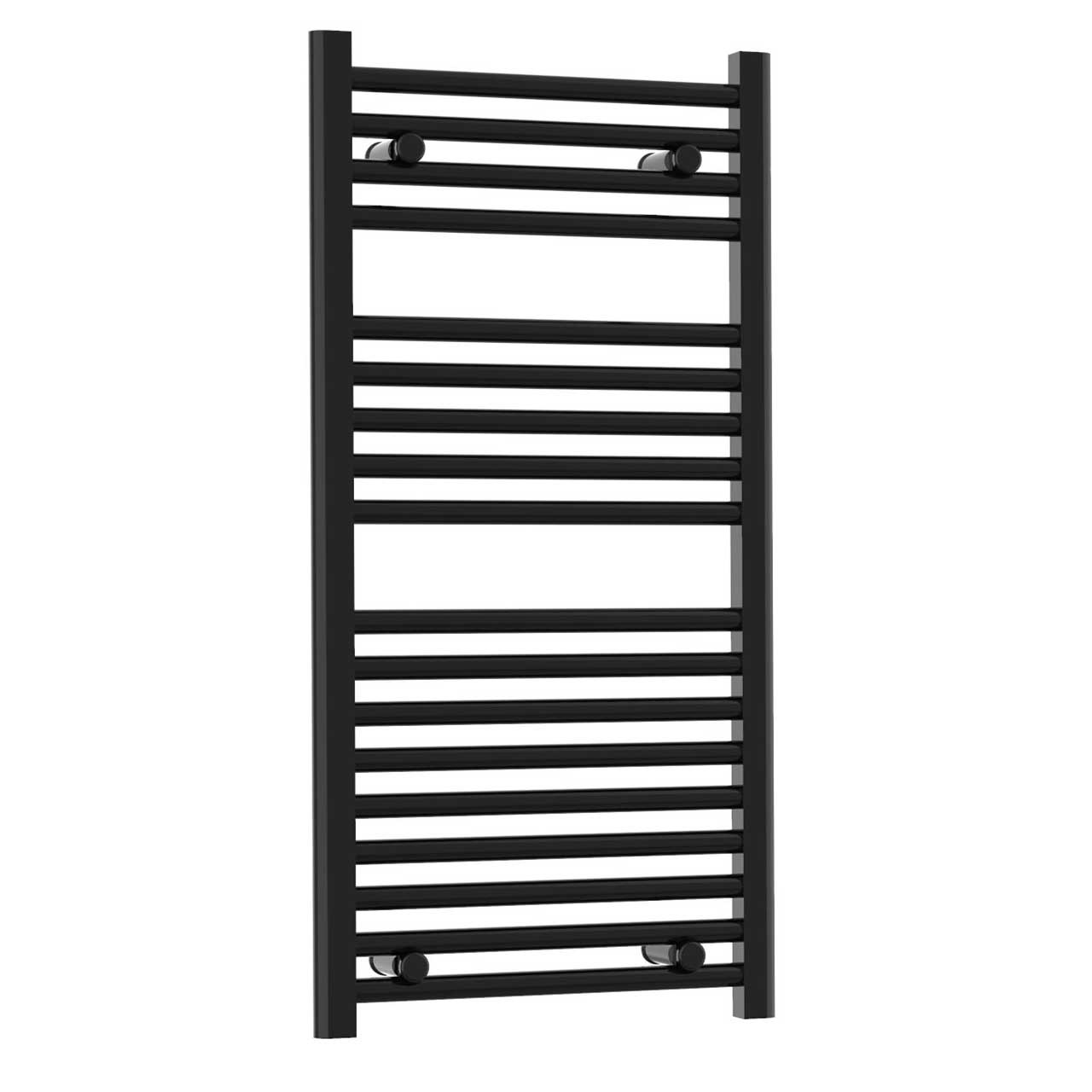 Photograph of 25mm Trade Ladder Rail Straight Matt Black - 1200 x 500mm