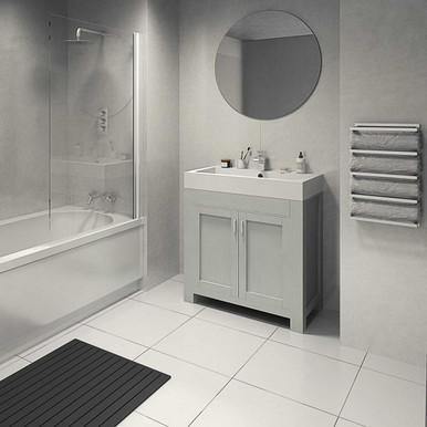 Further photograph of Arctic Shimmer Perform Panel 1200mm SE Shower Panel