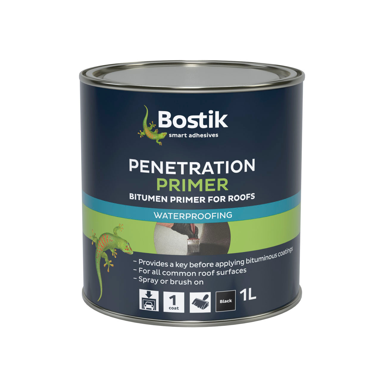 Photograph of Bostik Penetration Primer for Roofs 1L - Black