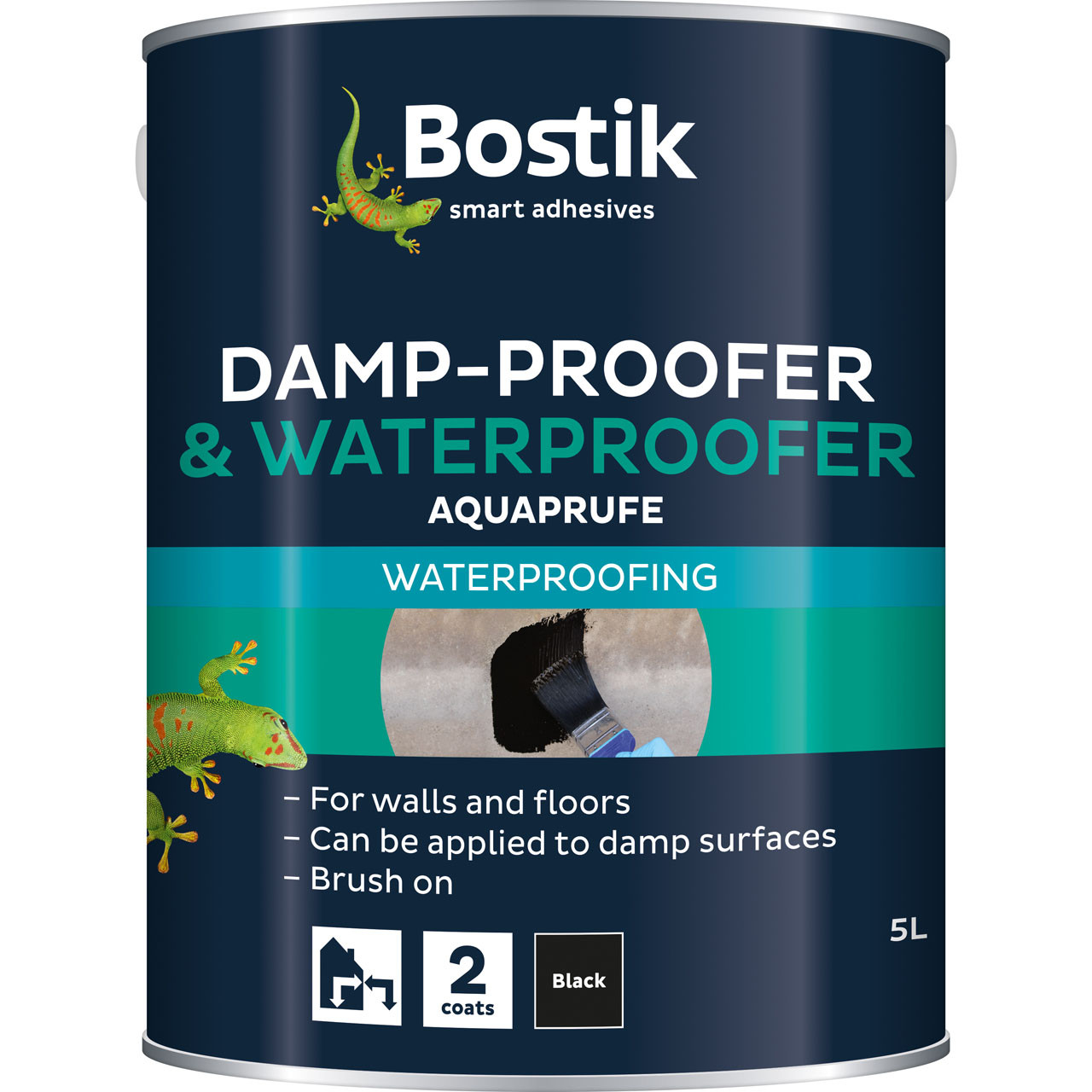 Photograph of Bostik  Cementone SBR Damp Proofer & Waterproofer 5L - Milky white