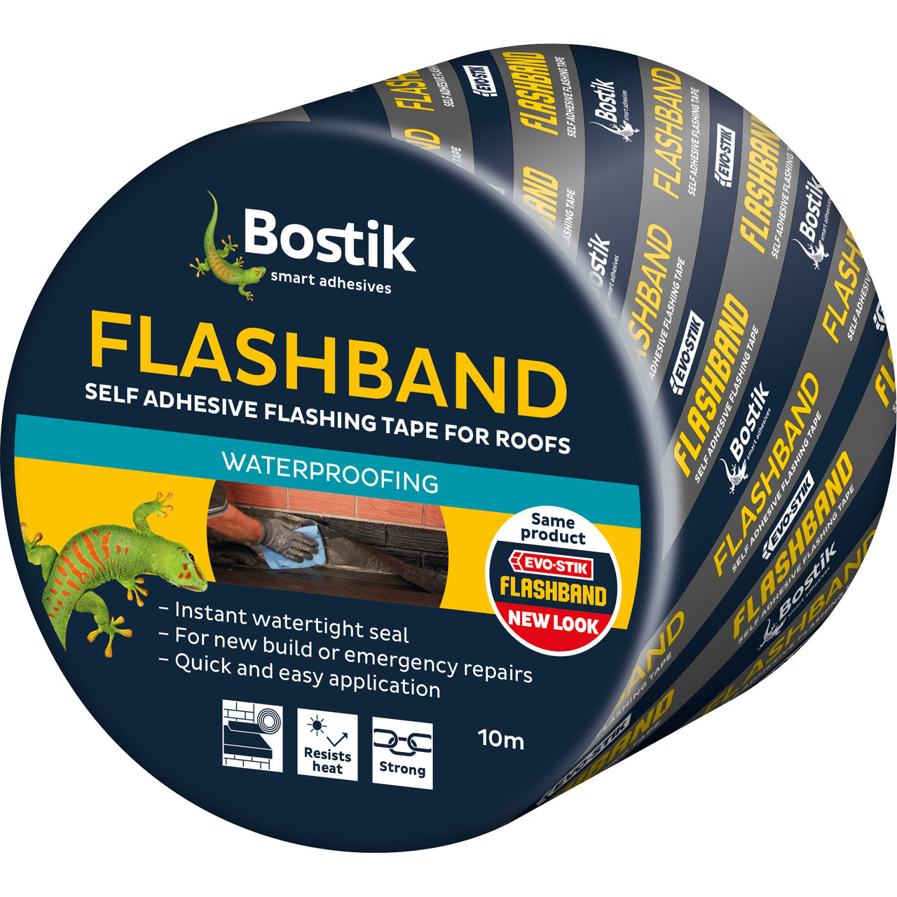 Photograph of Bostik Flashband Original Finish. Length 10M 150MM - Grey