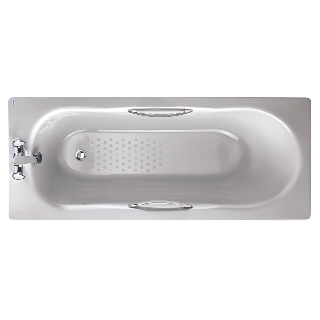 Photograph of Twyford Celtic Low Volume 140L Slip Resistant Steel Bath Incl Chrome Grips