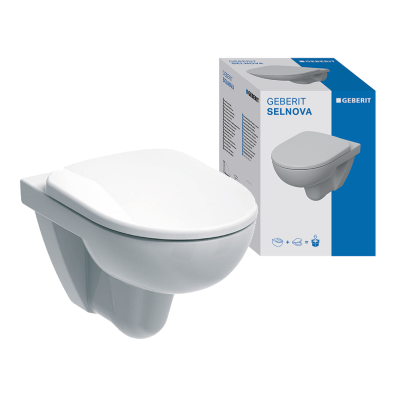 Photograph of Geberit Selnova Wall-Hung Pan & Seat Pack