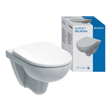 Geberit Selnova Wall-Hung Pan & Seat Pack