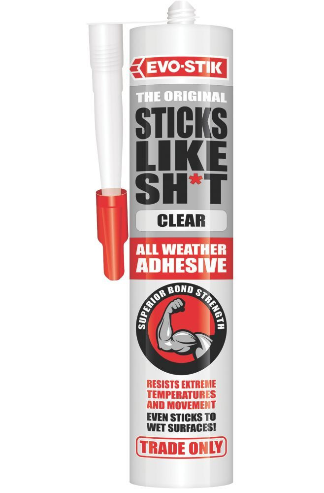 Photograph of EVO-STIK Sticks Like Sh*t Adhesive (Clear) C20 - Clear