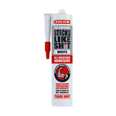 Evo-Stik Sticks Like Sh*t All Weather Ms Polymer Adhesive, White, 20 ml product image