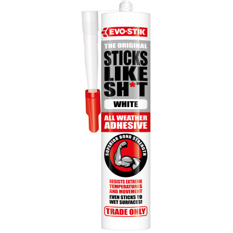 Photograph of EVO-STIK Sticks Like Sh*t Adhesive (White) C20 - White