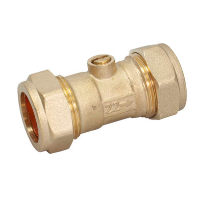 Embrass 22mm Compression Brass Isolating Valve product image