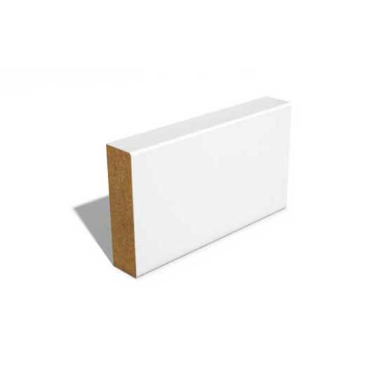 Photograph of 14.5mm x 69mm x 4.2m White Primed MDF Door Lining / Stop