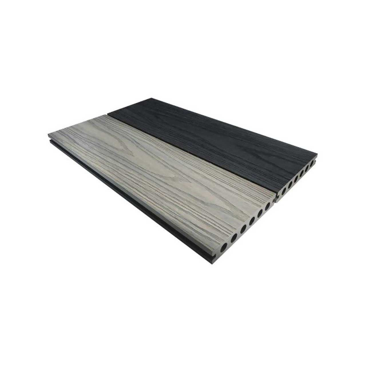 Photograph of Composite Prime 22.5mm x 143mm x 3.6m Antique And Carbon HD Dual Composite Decking Board