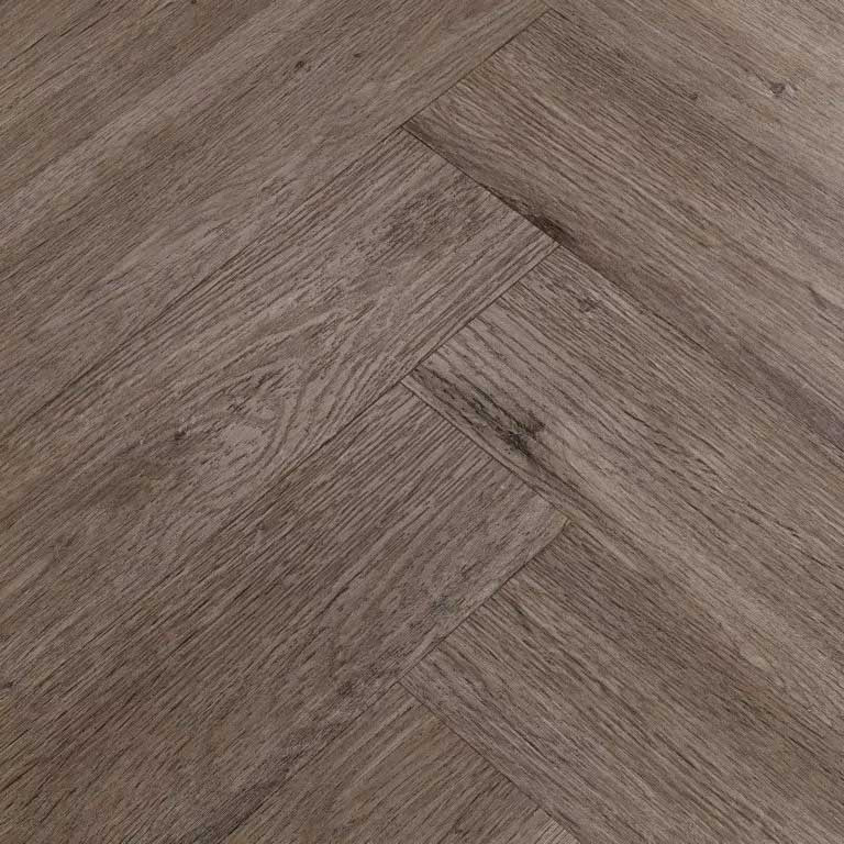 Photograph of Woodpecker Brecon Herringbone River Oak Flooring 600mm x 180mm