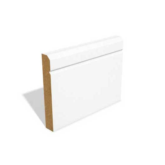 Photograph of 12mm x 94mm MDF V Grooved Skirting