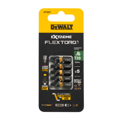 DEWALT Impact Torsion Bits TX20 x 25mm - Pack of 5 product image