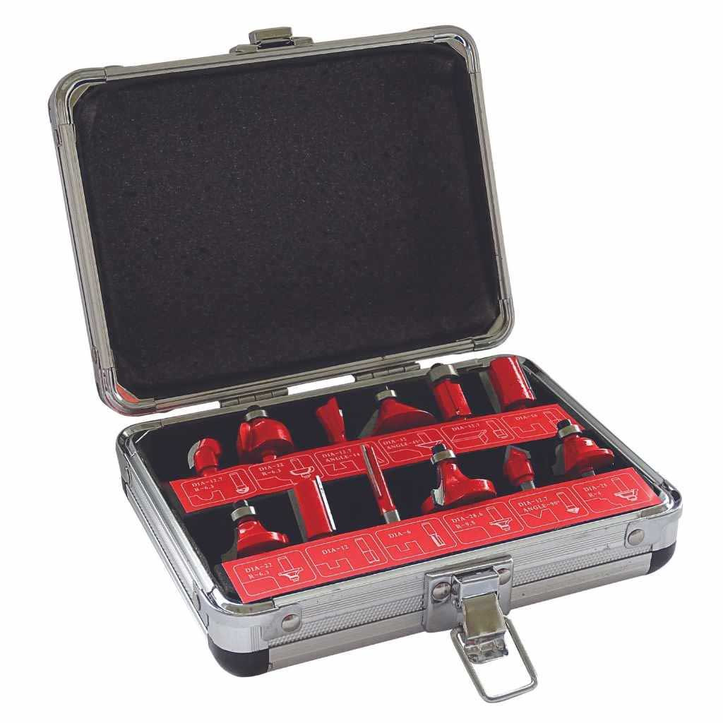 Photograph of Dart 12 Piece 1/4 Inch Router Cutter Set