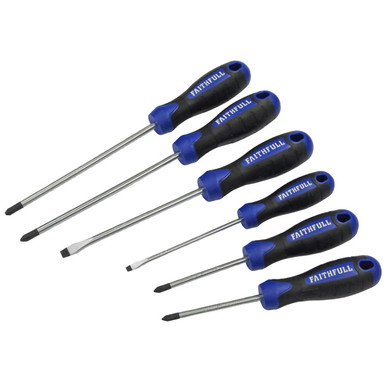 Further photograph of Boxed Soft Grip Screwdriver Set - 6 Piece