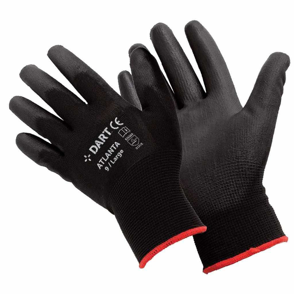 Photograph of Handmax Atlanta Black PU Gloves Large Size 9