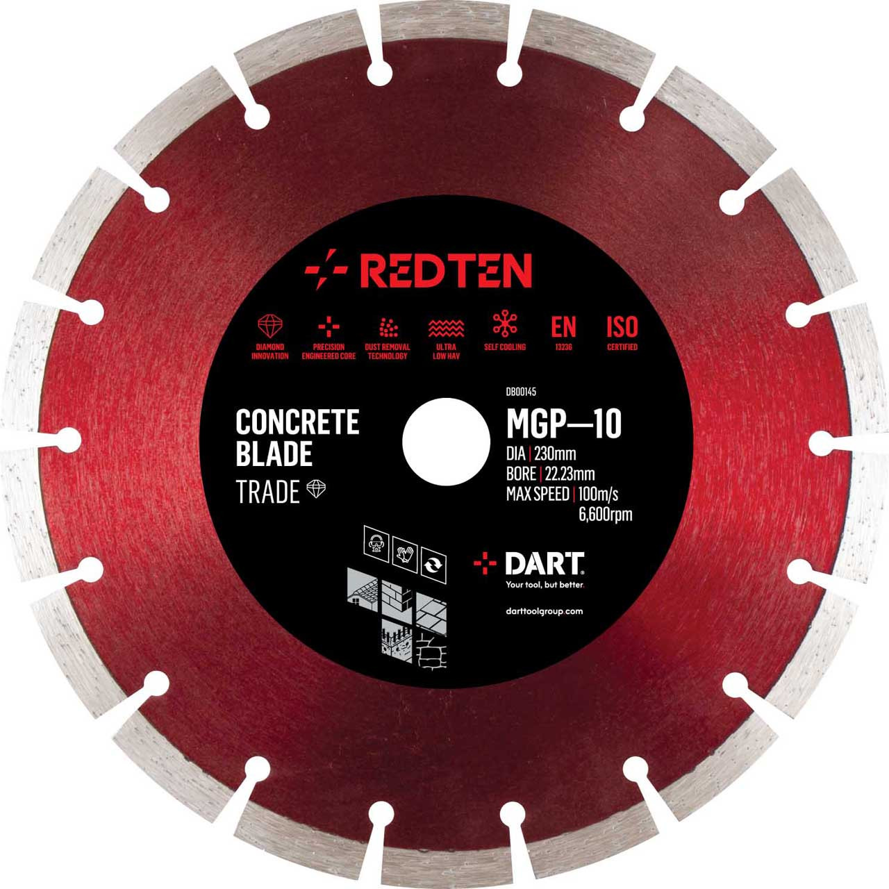 Photograph of Red Ten Mgp-10 Diamond Blade 300D x 20B