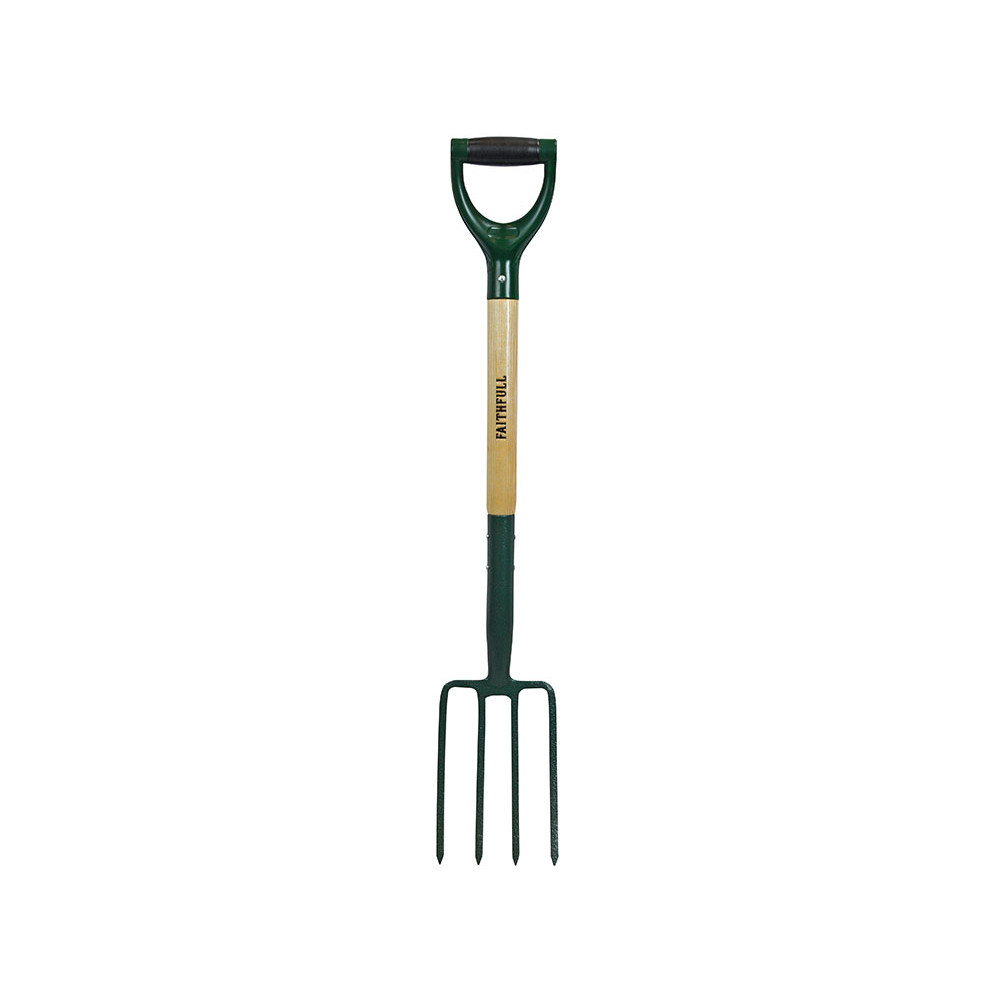 Photograph of Faithfull Digging Fork, Carbon Steel, Powder Coated, 1050 x 100 x 100mm, 0.07kg