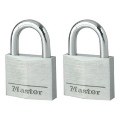 Master Lock Padlock, Aluminium/Steel, 30mm Wide, 5mm Shackle, 18mm Length, 16 per Carton