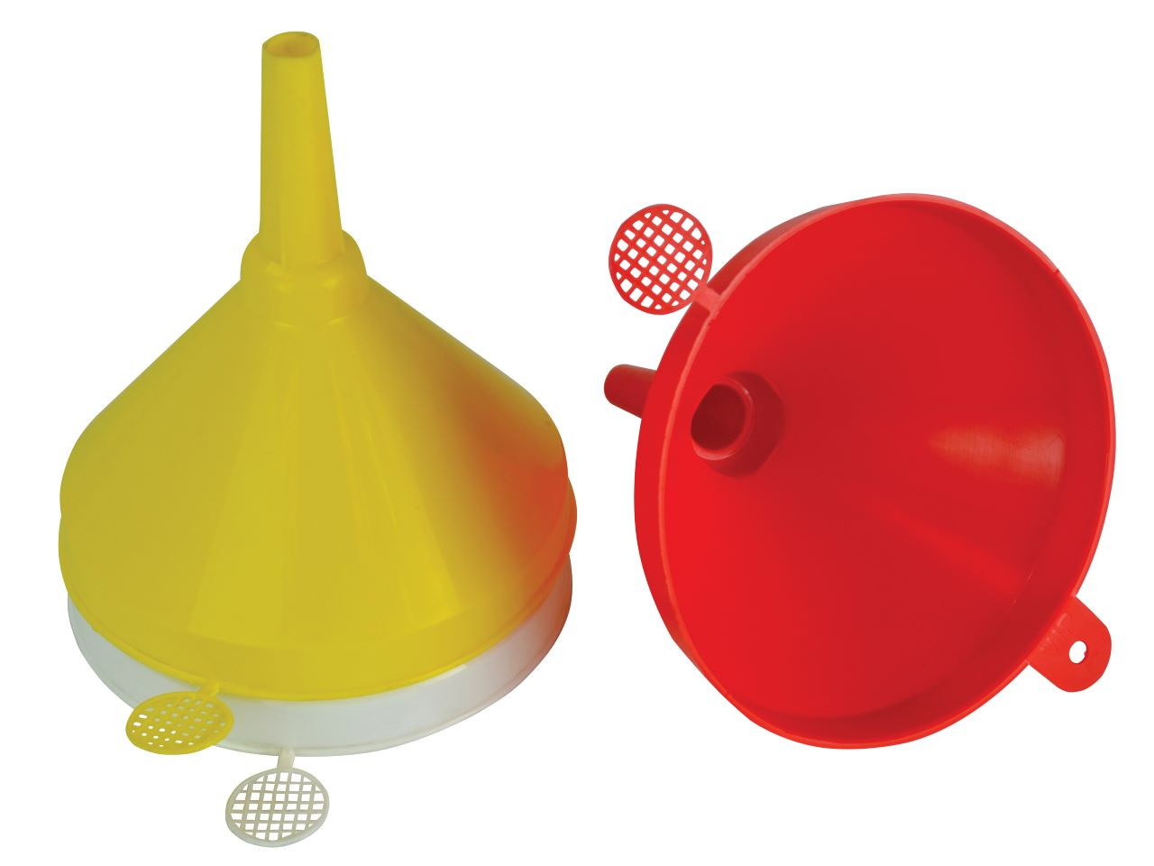 Photograph of Faithfull Plastic Funnel 150mm Set - 3 Piece