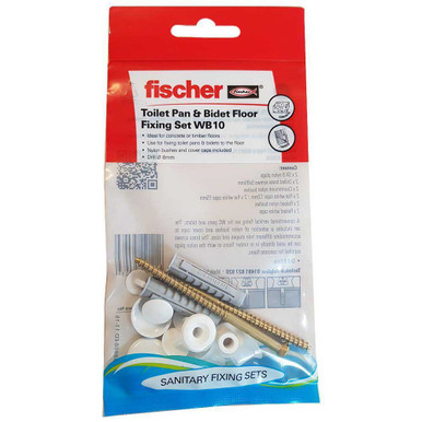 Further photograph of Fischer Sanitary Fixing Set Pan To Floor Vertical