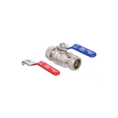 Altecnic 15mm Eres Lever Ball Valve Red and Blue Handle Full Bore product image