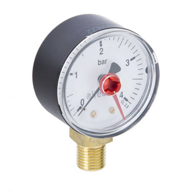 Further photograph of Altecnic Pressure Gauge 0-4 Bar 1/4" Bottom Connection