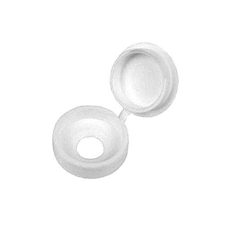 Photograph of Hinged Screw Cap White - Pack of 100