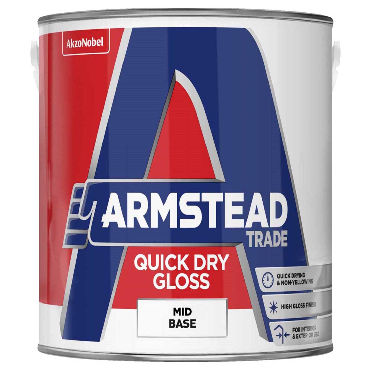 Photograph of Armstead Trade Quick Dry Gloss Brilliant White 1L