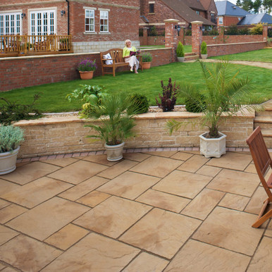 Further photograph of Heritage Paving Yorkstone 300mm x 300mm x 38mm