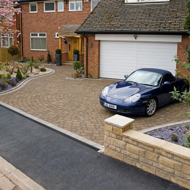 Further photograph of Drivesett Tegula Harvest Buff 160mm x 120mm x 50mm