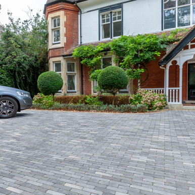 Further photograph of Farnley Setts Silver Blue Multi 200mm x 50mm x 50mm