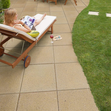 Perfecta Paving Chamfered Buff 600mm x 600mm x 35mm product image