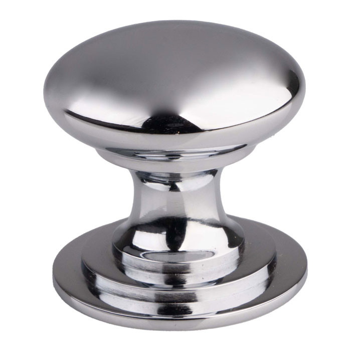Photograph of Victorian Cupboard Knob 32mm Polished Chrome