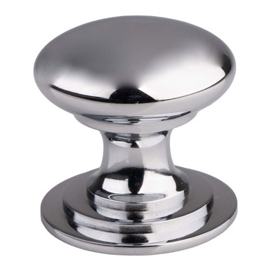 Further photograph of Victorian Cupboard Knob 32mm Polished Chrome